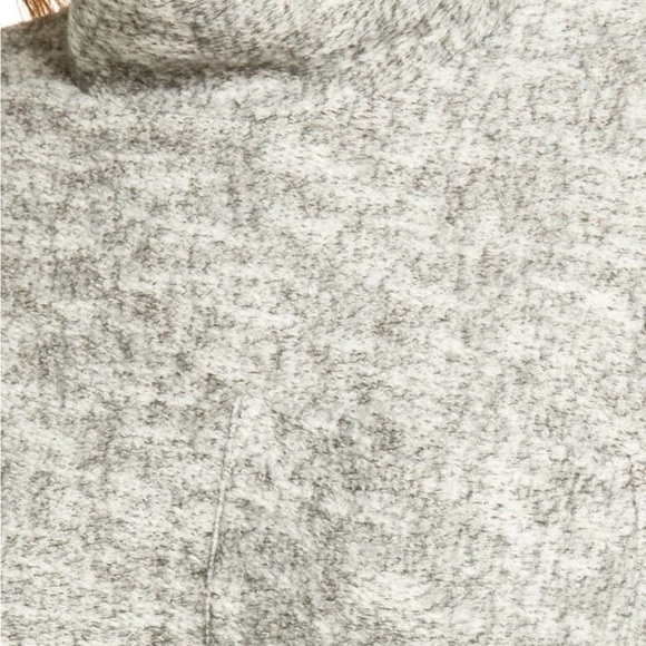 & And Other Stories Mélange Mock Neck Sweater US S‎ Boxy Cropped Minimalist Cozy - Picture 4 of 7